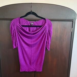 Express Women's Vibrant Purple Sweater